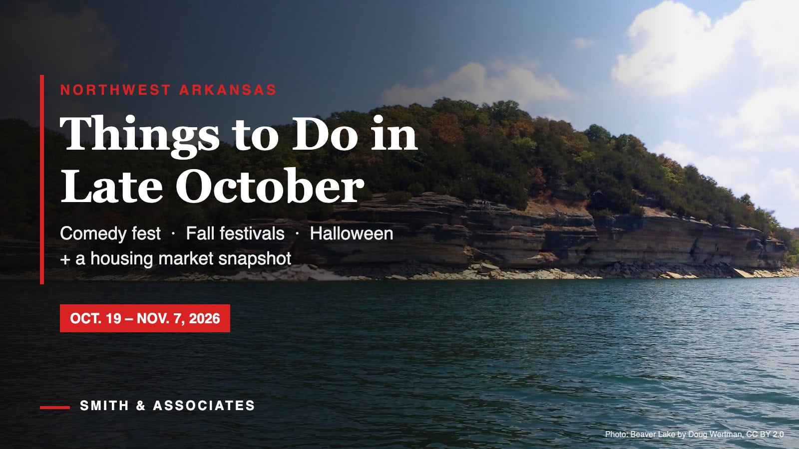 Things to do in Northwest Arkansas, Oct. 19 to Nov. 7, 2026 – Beaver Lake in fall